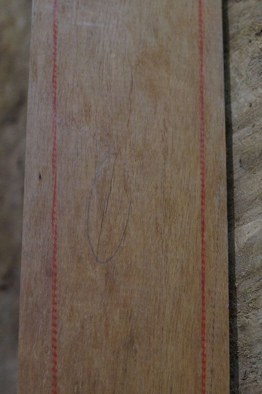 Griffbrett Ebenholz Weiß Bass