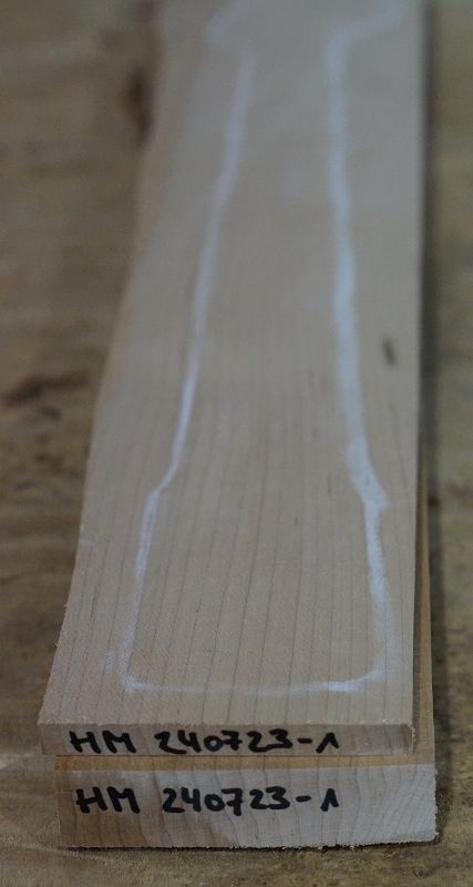 Halsrohling + Griffbrett Set Hard Maple 240723-1