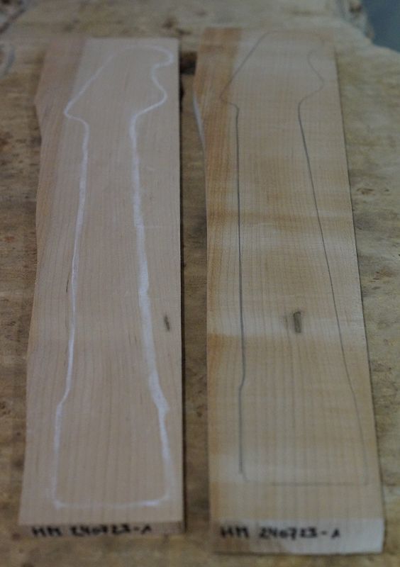 Halsrohling + Griffbrett Set Hard Maple 240723-1