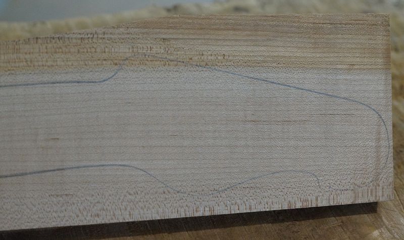 Halsrohling + Griffbrett Set Hard Maple 240723-1