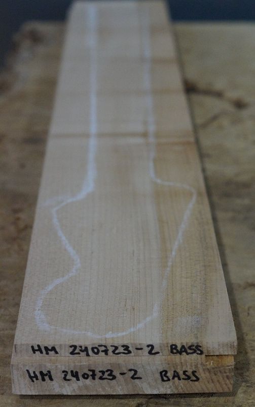 Halsrohling + Griffbrett Set Hard Maple 240723-2 Bass