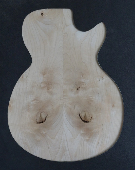 Aufleimer Ahorn LesPaul 17mm P2 Wormy