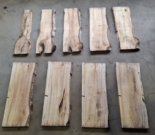 Stamm Birke gestockt 9 Bretter