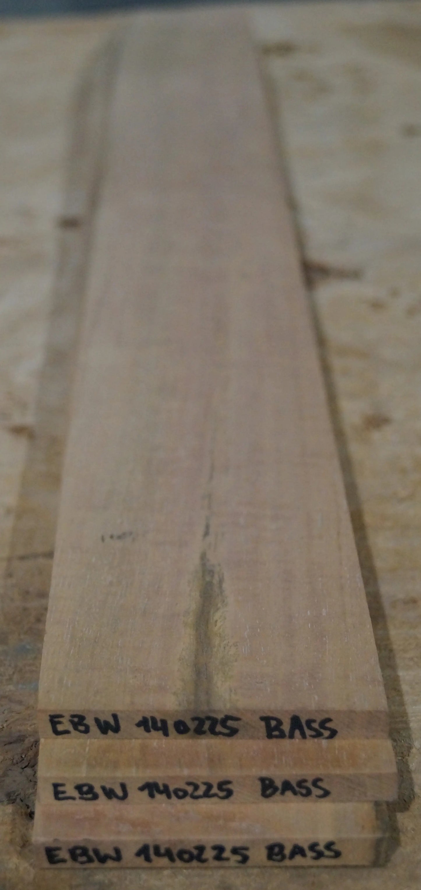 Griffbrett Ebenholz Weiß 140225 Bass