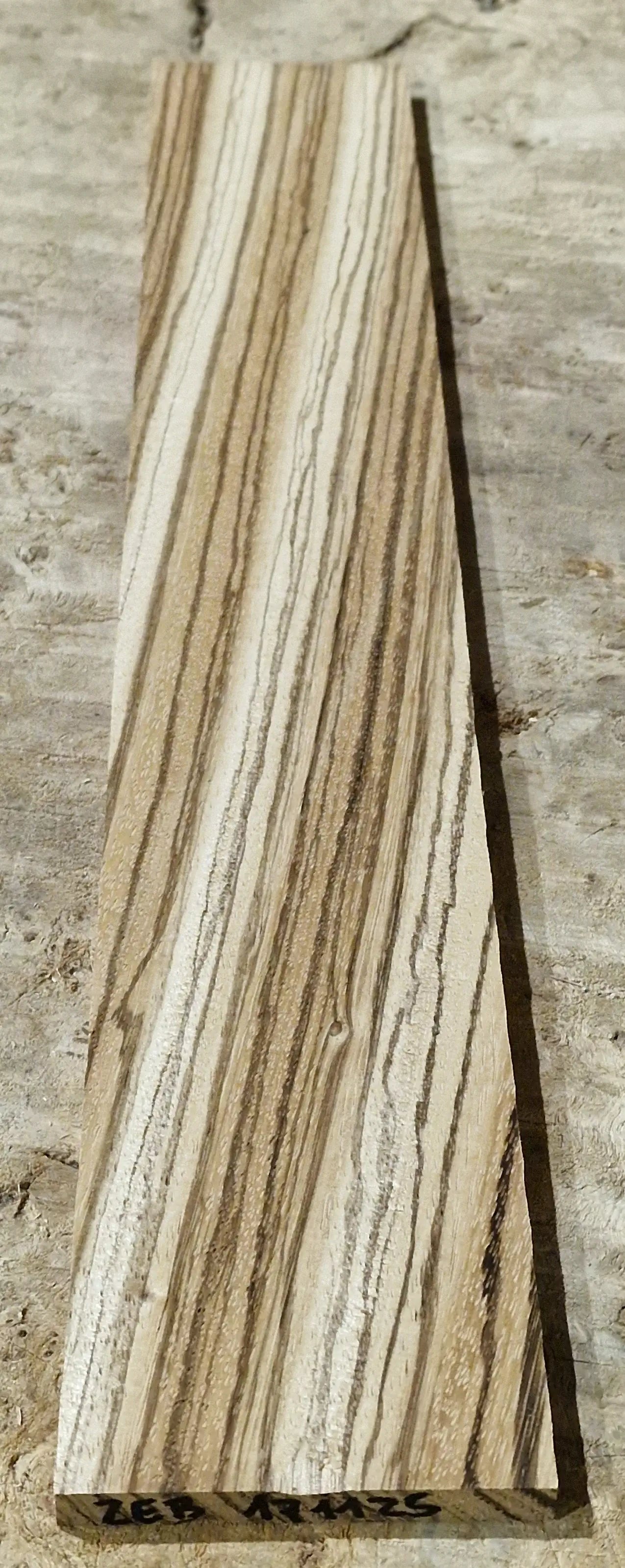 Griffbrett Zebrano 171125