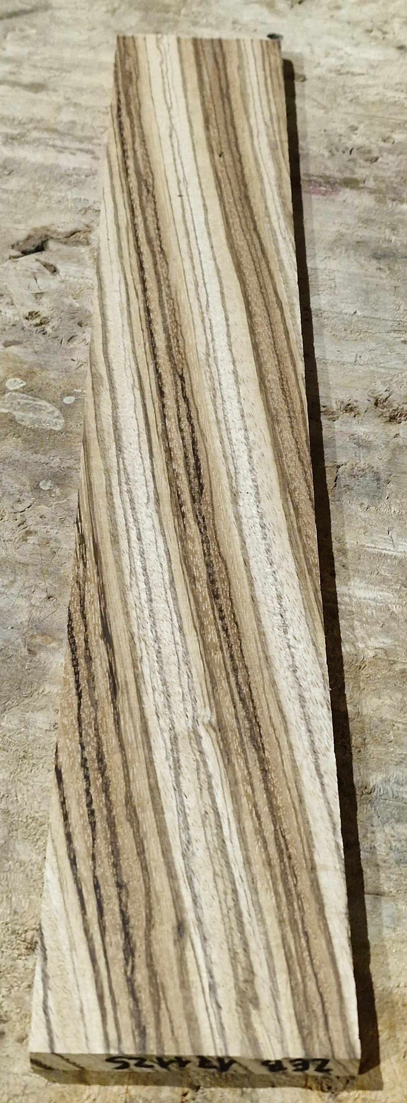 Griffbrett Zebrano 171125