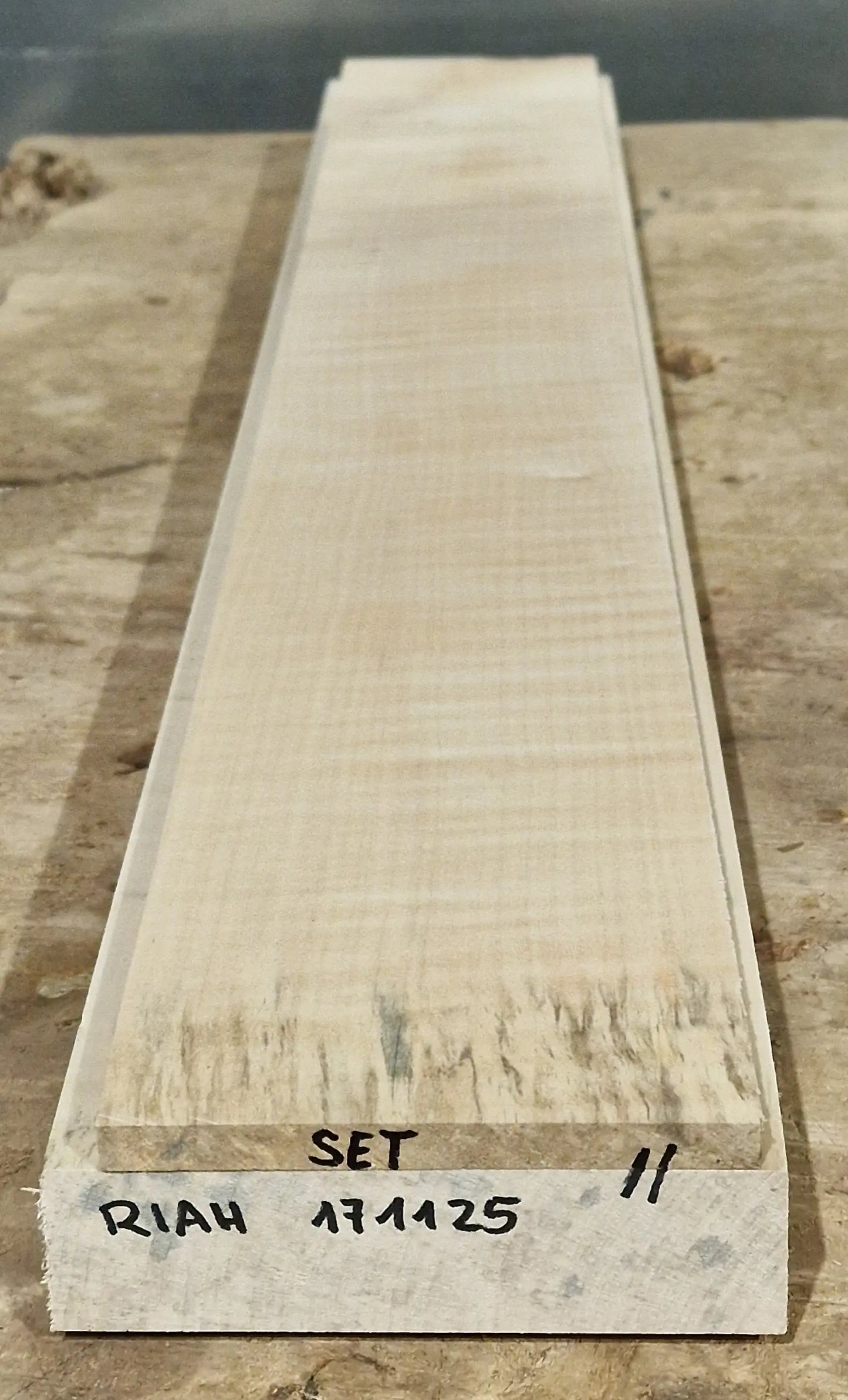 Halsrohling-Griffbrett Set Riegelahorn 171125