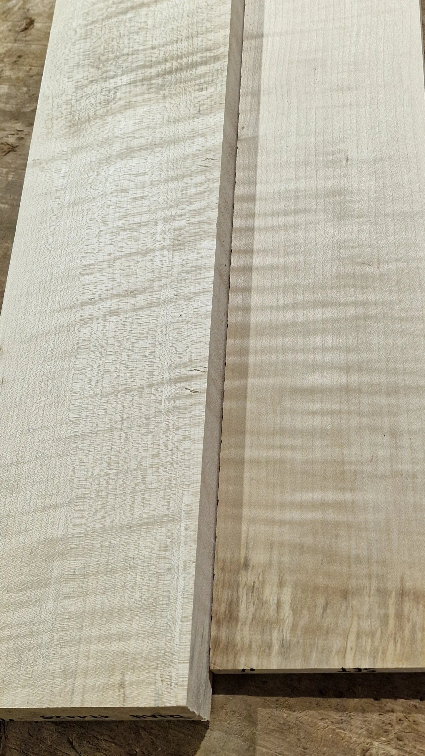 Halsrohling-Griffbrett Set Riegelahorn 171125