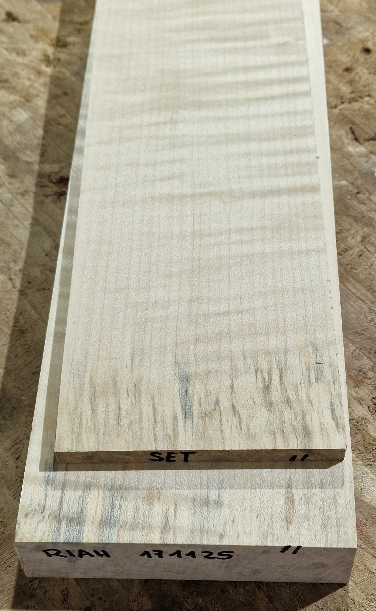 Halsrohling-Griffbrett Set Riegelahorn 171125