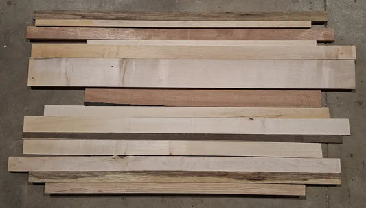 Gemischtes Leistenpaket aus verschiedenen Hölzern 10