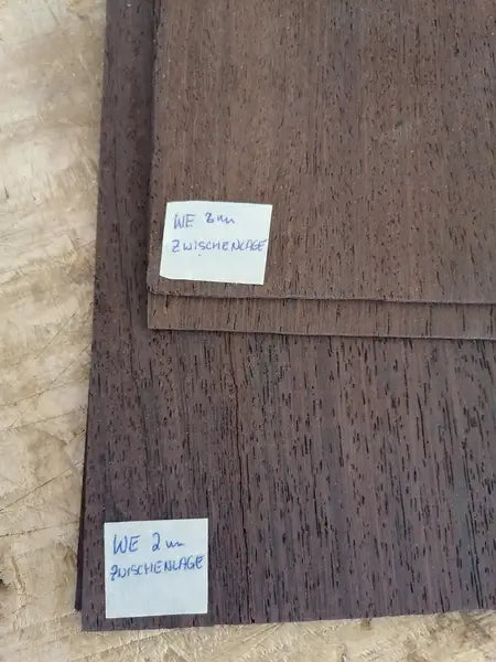 Aufleimer Wenge Zwischenfurnier 2mm